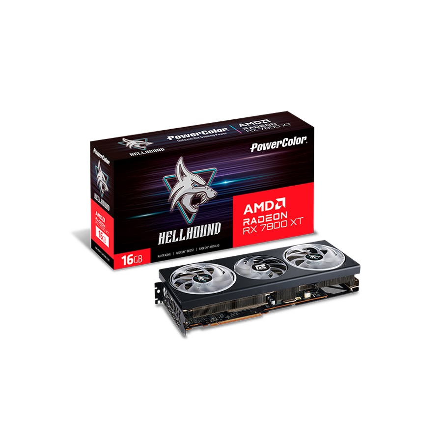 Відеокарта PowerColor Radeon RX 7800 XT 16384Mb Hellhound (RX 7800 XT 16G-L/OC)